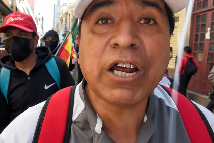 Vecinos del municipio de Palca en marcha de protesta (Foto: Radio Panamericana)