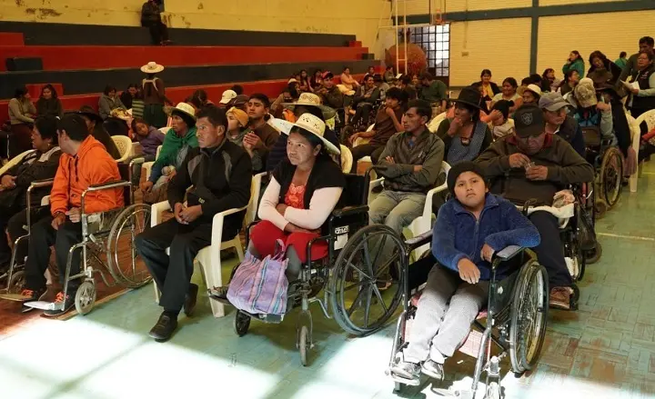 Personas con discapacidad en Bolivia (Foto: Ministeio de Salud)