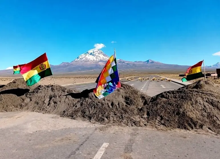 Bloqueos en Bolivia (Foto: RRSS)