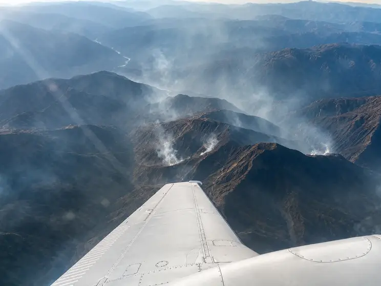Incendios en Tarija (Foto: Ministerio de Defensa, optimizada por Panamericana)