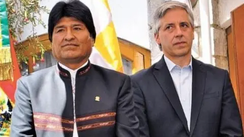 Evo Morales y &Aacute;lvaro Garc&iacute;a Linera.