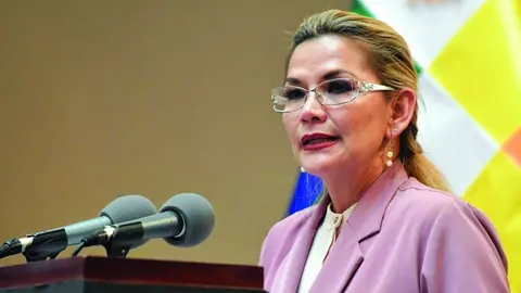 Presidenta Jeanine A&ntilde;ez Foto: RRSS