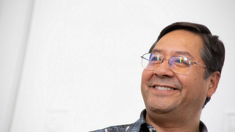 Luis Arce, presidente de Bolivia. (Foto: Kandire).