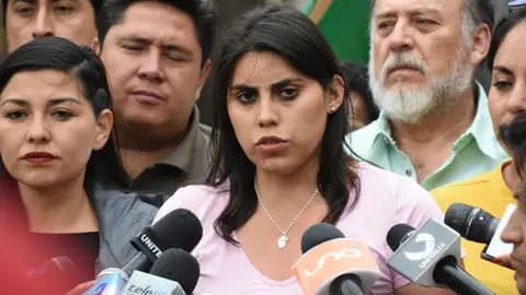 Andrea Barrientos jefa de bancada en senadores de CC. Foto: Opini&oacute;n