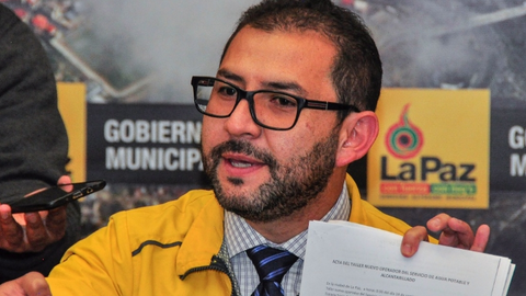 Martin Fabbri director de Empresas y Servicios de la alcald&iacute;a de La Paz Foto: AMN
