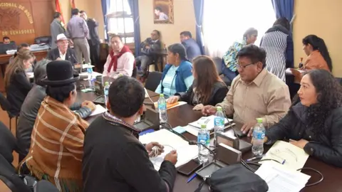 La Comisi&oacute;n Mixta de Constituci&oacute;n que realiza la preselecci&oacute;n. Foto: Senado.