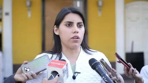Andrea Barrientos, senadora de CC. (Foto: Peri&oacute;dico La Patria)
