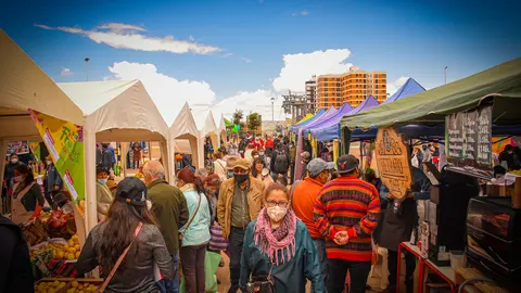 Feria en La Paz, imagen referencial Foto:SEDALP
