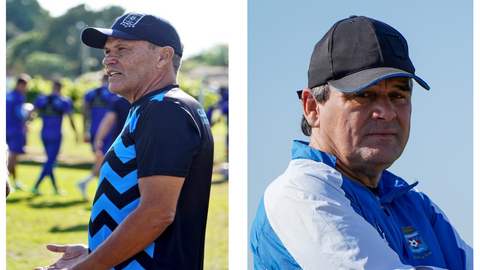 N&eacute;stor Clausen (izq.) y 'Tucho' Antelo (der.) Foto: Club Blooming.