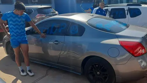 Veh&iacute;culo vandalizado
