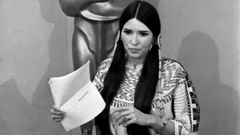 Sacheen Littlefeather. Foto: Mim News