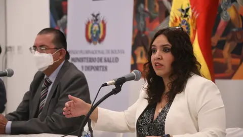 Mar&iacute;a Renee Castro, viceministra de vigilancia epidemiol&oacute;gica. (Foto: Ministerio de Salud y Deportes).