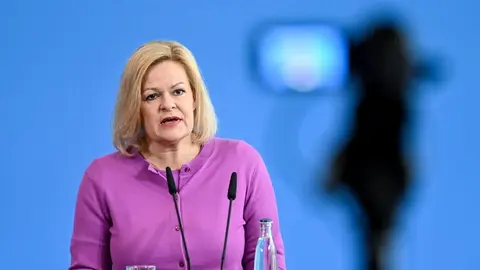 Nancy Faeser, ministra del interior de Alemania. (Foto: EP).
