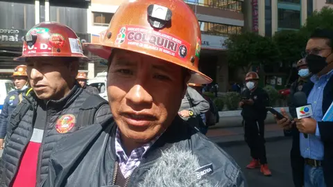 Joaquin Mamani, minero. (Foto. &Eacute;xito Noticias).