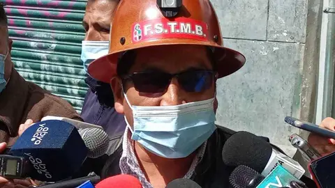 Gonzalo Quispe, secretario de la Federaci&oacute;n Sindical de Trabajadores Mineros de Bolivia. (Foto: &Eacute;xito Noticias).