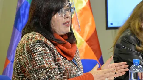 Ivette Espinoza, viceministra de pensiones y servicios financieros. (Foto: Erbol).