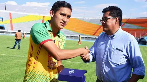 Adalid Terrazas, mediocampista boliviano. (Foto: Los Tiempos).