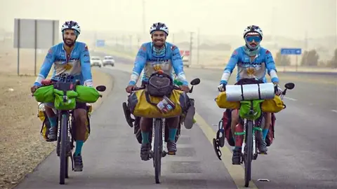 Integrantes del proyecto &ldquo;Todo a Pedal&rdquo;. (Foto: El Acontecer de C&oacute;rdoba).