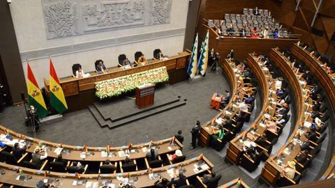 Asamblea Legislativa Plurinacional. (Foto. LPB).