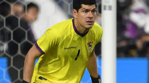 Carlos Emilio Lampe, arquero boliviano. (Foto: Sport Bol).