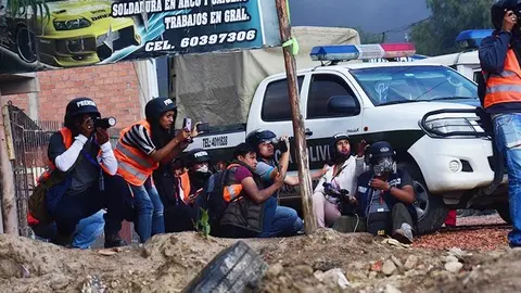 Periodistas. (Foto. Los Tiempos).