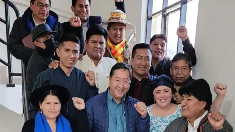 (Foto: Twitter de Luis Arce).