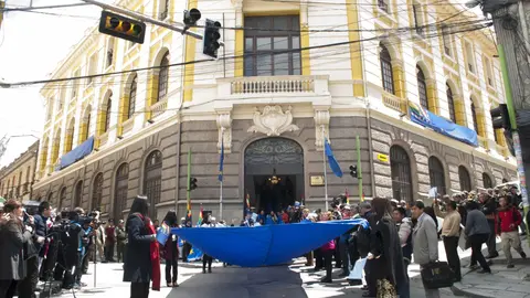 Canciller&iacute;a de Bolivia. (Foto: CB).