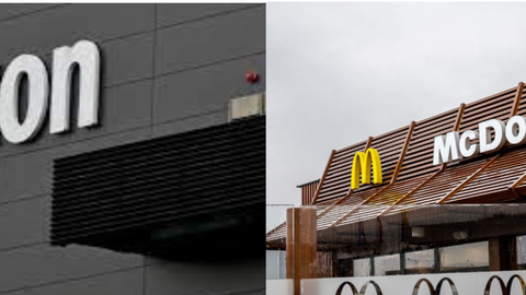 Amazon y Mc Donald's.