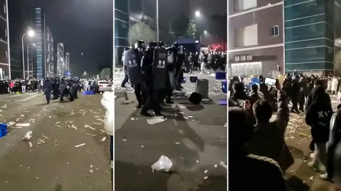 Protestas en China. (Foto: RT Noticias).