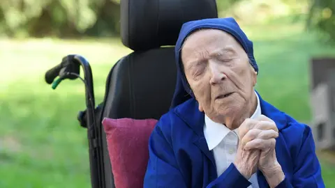 Lucile Randon, monja francesa. (Foto: Perfil).