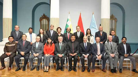 Alto Comisionado de las Naciones Unidas para los Derechos Humanos. (Foto: Canciller&iacute;a de Bolivia).