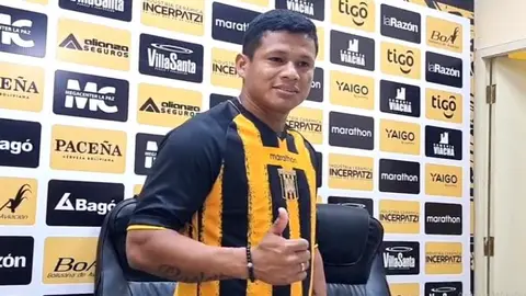 Carlos Roca, defensor boliviano. (Foto. Club The Strongest).