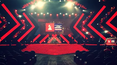 Escenario de los Latin Grammy 2016, imagen referencial. (Foto. RR. SS.).