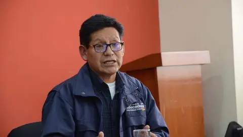 Edgar Pary, ministro de educaci&oacute;n. (Foto: RTP Bolivia).