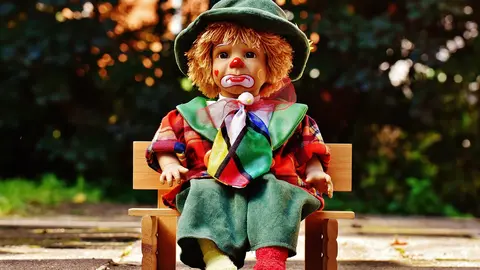 Payaso de juguete.