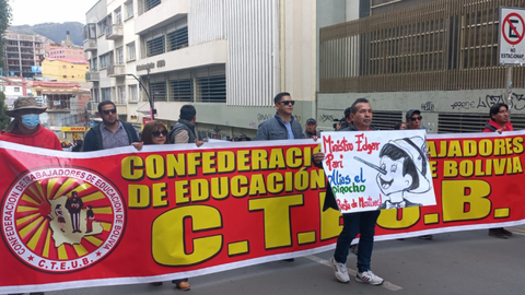 Maestros movilizados. (Foto: ANF).