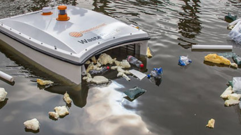 WasteShark, dron recoge basura. (Foto: TWEF).