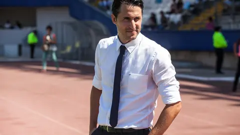Be&ntilde;at San Jos&eacute;, entrenador del Club Bol&iacute;var. (Foto: RC Bolivia)