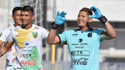 Libertad Gran Mamor&eacute; celebrando. (Foto: Los Tiempos).