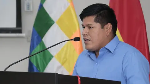 Jaime Mamani, viceministro de sustancias controladas. (Foto: Min. Gob.).