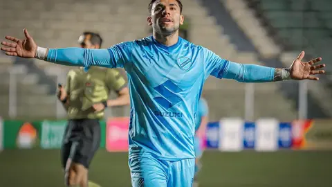 Carmelo Algara&ntilde;az, delantero boliviano. (Foto: CA).