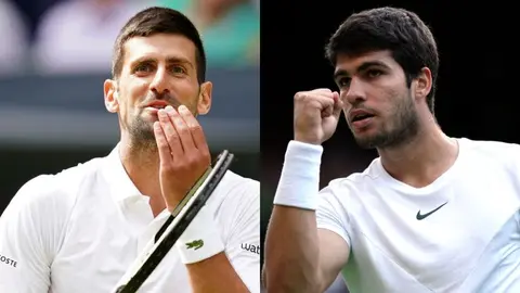 Djokovic y Alcaraz. (Foto: Sky Sport).