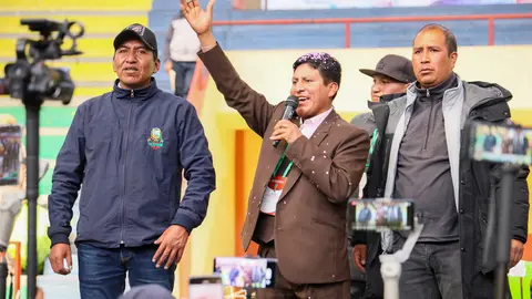 Juan Suacedo, Fejuve El Alto. (Foto: Br&uacute;jula Digital).