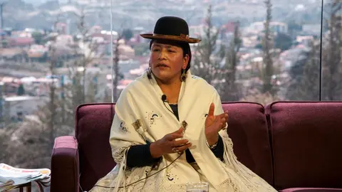 Virginia Velasco, senadora del MAS. (Foto: La Raz&oacute;n).