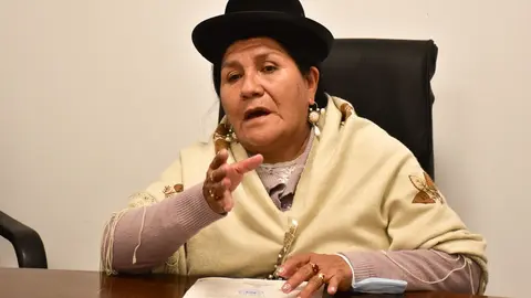 Mar&iacute;a Alanoca, diputada masista. (Foto: C&aacute;mara de Diputados).