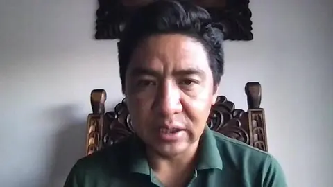 Marcelo Arequipa, polit&oacute;logo. (Foto: Unitel).