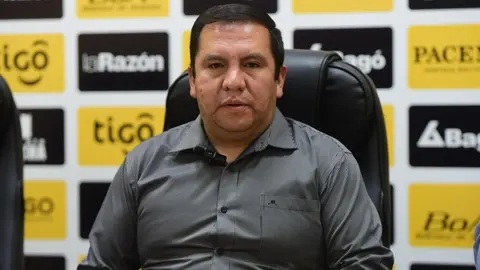 H&eacute;ctor Montes, presidente del Club The Strongest. (Foto: RR. SS.).