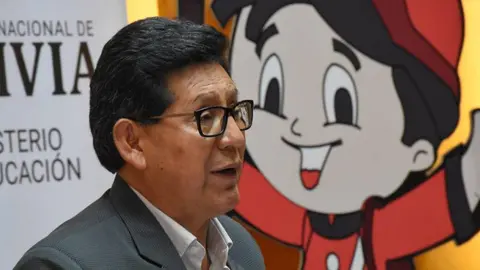 Edgar Pary, ministro de educaci&oacute;n. (Foto: Unitel).