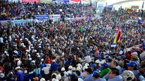 Congreso del MAS en Lauca &Ntilde;. (Foto: La Raz&oacute;n).