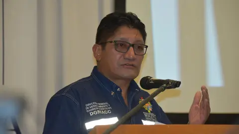 Mag&iacute;n Herrera, viceministro de e medio ambiente y agua. (Foto: ABI).